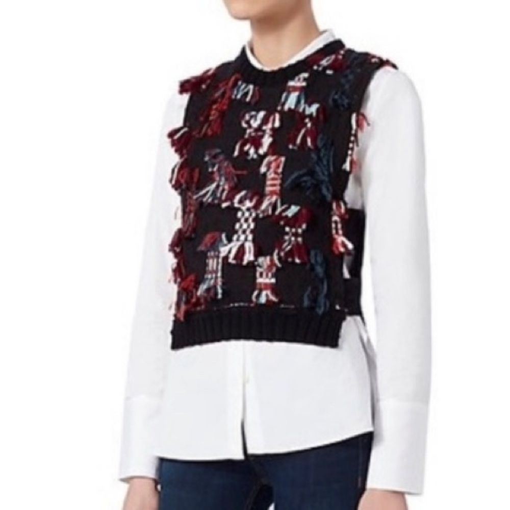 Sea New York Multicolor Confetti Knit Sweater Vest